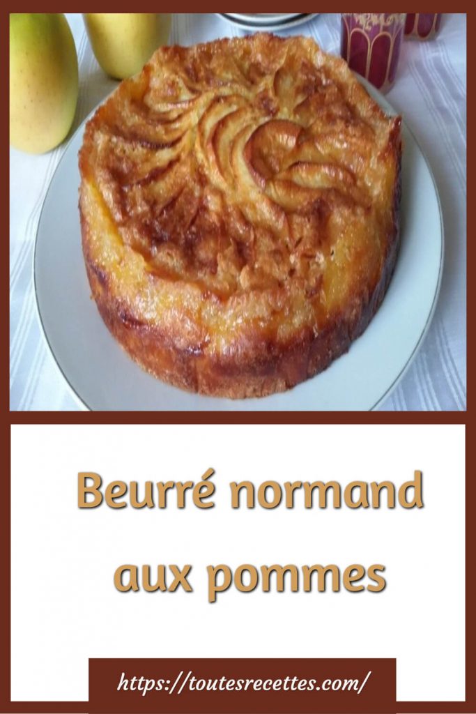 Comment préparer le Beurré normand aux pommes