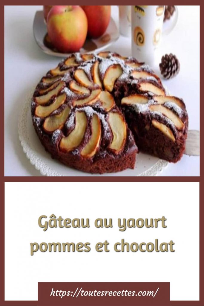 Comment préparer le Gâteau au yaourt pommes et chocolat