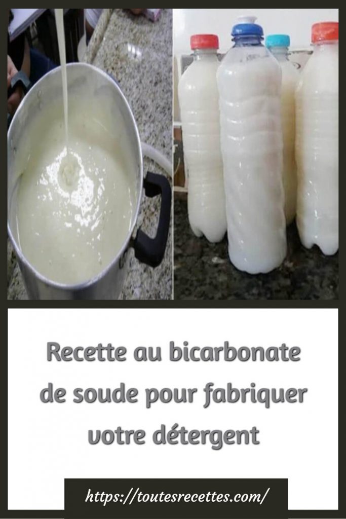 Détergent à lessive au bicarbonate de soude