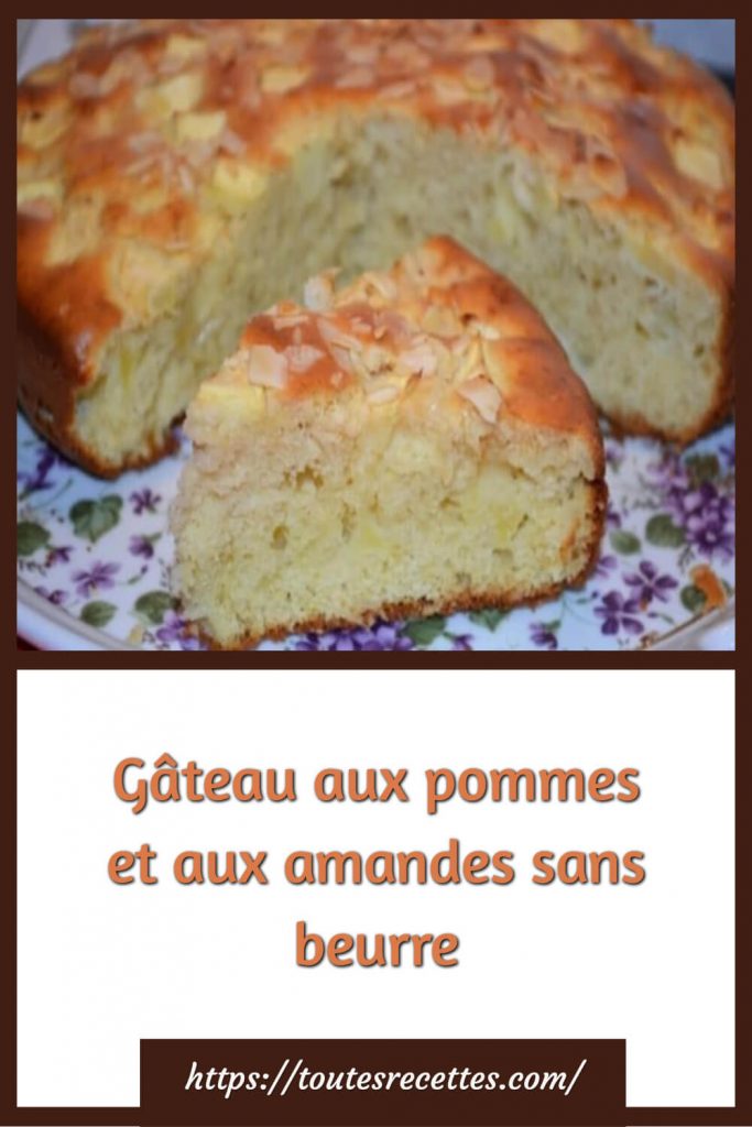 Comment faire un gâteau aux pommes et aux amandes