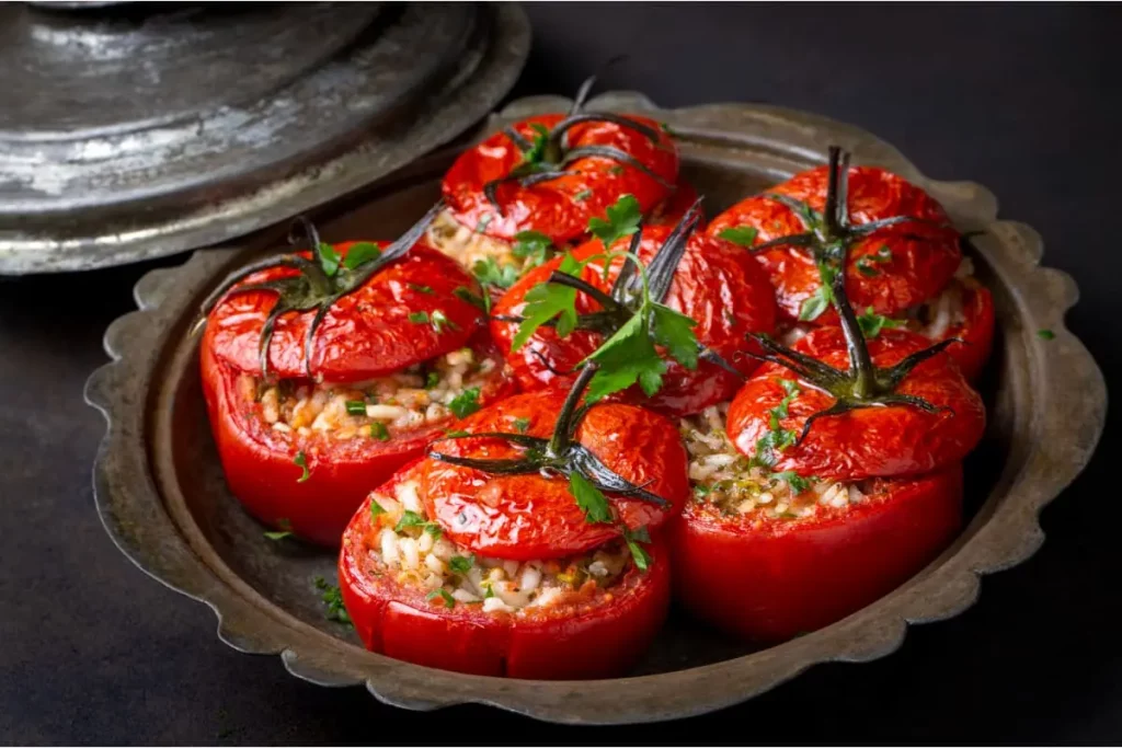 Tomates farcies au riz au four Tomates farcies au riz au four